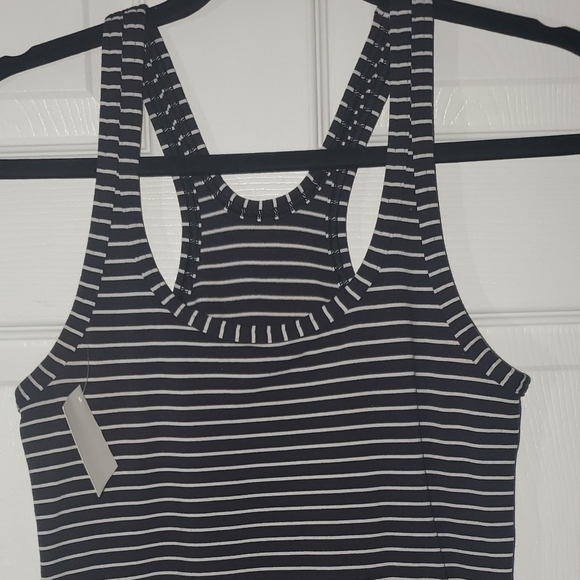 Lululemon Studio Racerback Parallel Stripe Black White - Picture 5 of 8